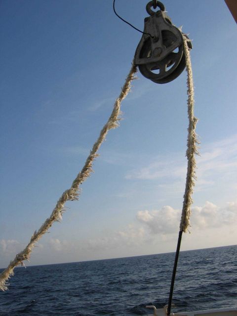 Sidescan surveying operations. Picture