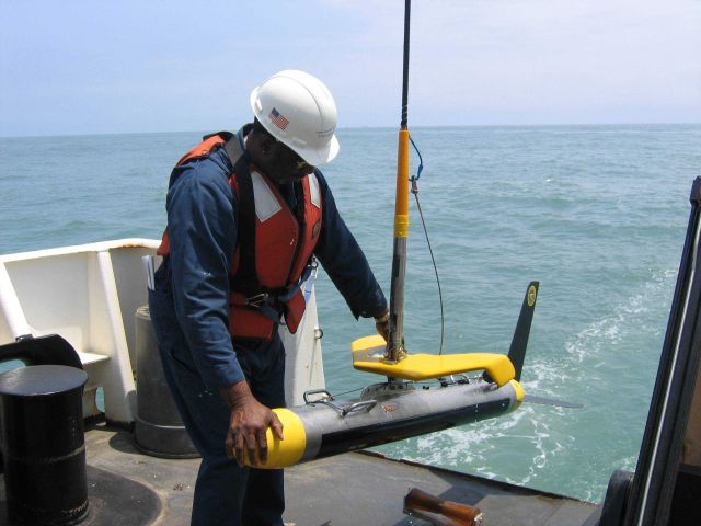 Sidescan surveying operations Picture