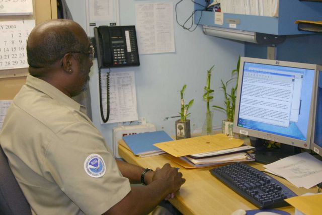 Chief Survey Tech Buck Gardner. Picture