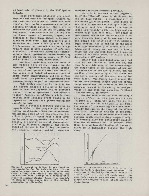 Article on tide predictions written for Air Weather Service Bulletin detailing World War II tide products Picture