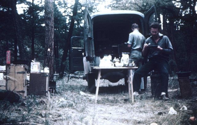 Howe and Edmonds at the end of truck travel (E.T.T Picture