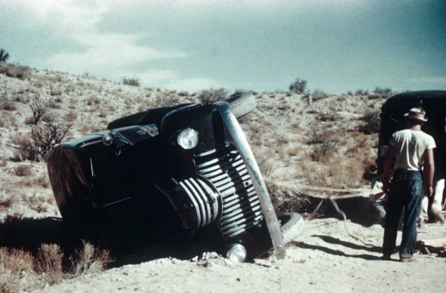 Driver with rolled lightkeeper truck 707 somewhere in Arizona Picture