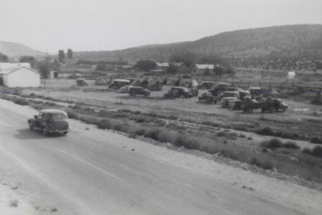 The camp at Peach Springs Picture