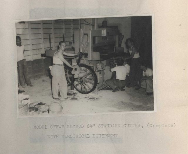 Model CFF-P Seybold 64-inch standard cutter. Picture