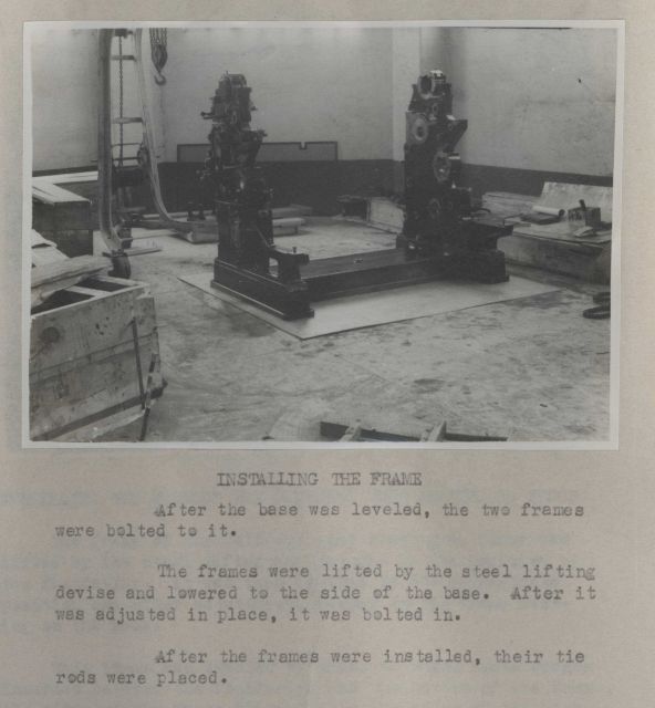 Installation of Harris-Offset Press Picture