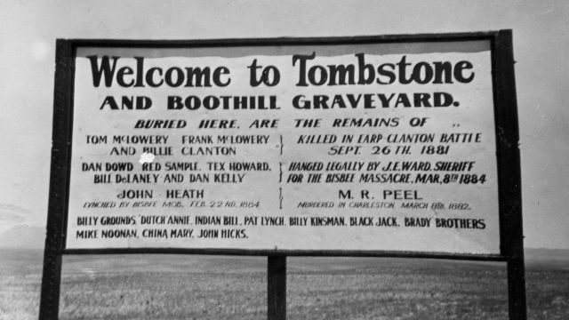 Welcome to Tombstone and Boothill Graveyard Picture