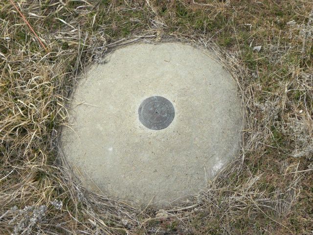 Meades Ranch 1891 bronze disk triangulation marker Picture