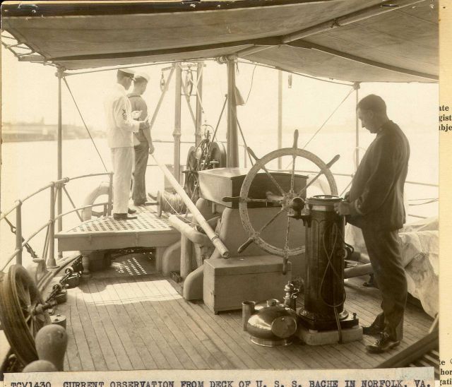 Current observation from deck of U.S.S Picture