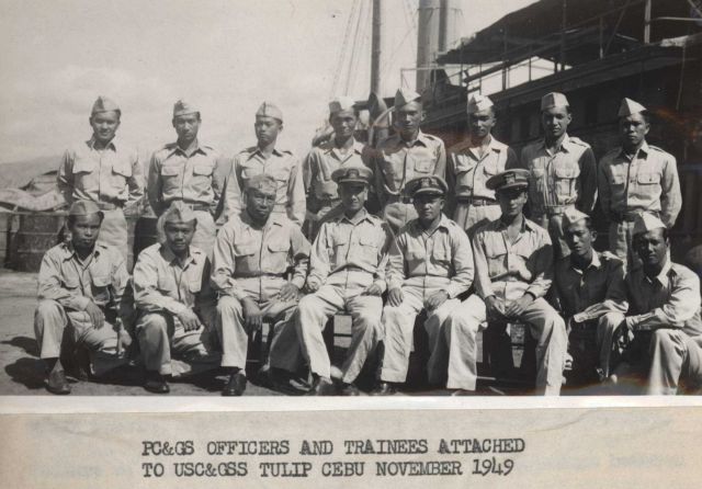Philippine Coast and Geodetic Survey officers and trainees attached to USC&GS ship TULIP Picture