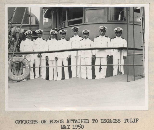 Philippine Coast and Geodetic Survey officers attached to USC&GS Ship TULIP Picture