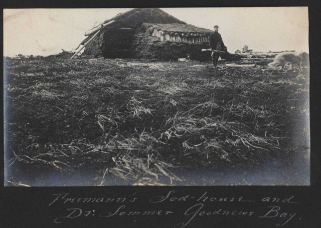 Prospector Freemann's sodhouse and Dr Picture