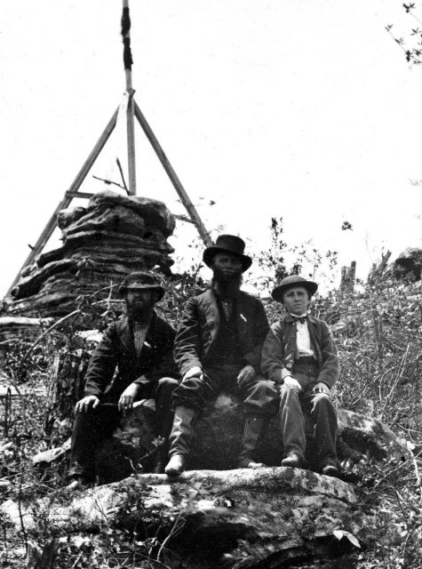 Tripod signal erected by Capts Picture