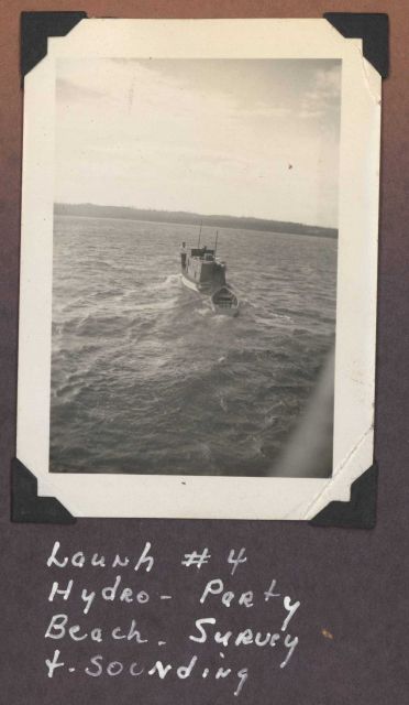 C&GS SURVEYOR Launch -4 away from ship for inshore survey work. Picture