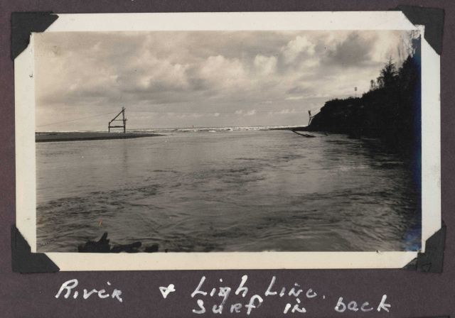 Completed highline for river crossing. Picture