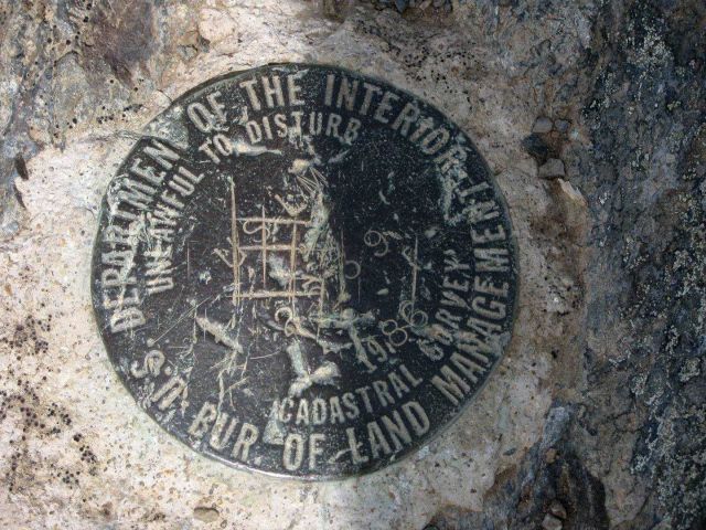 Bureau of Land Management Cadastral Survey marker USLM 2539 Picture