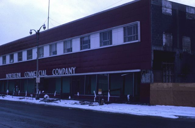 Alaska 1964 Good Friday earthquake damage. Picture