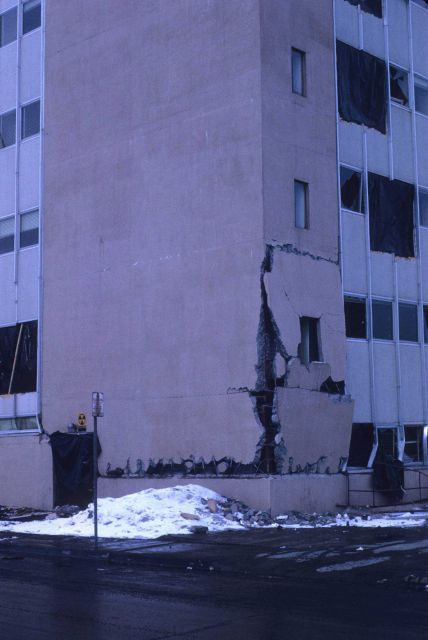 Alaska 1964 Good Friday earthquake damage. Picture