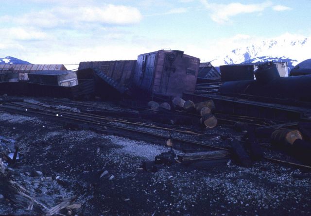 Alaska 1964 Good Friday earthquake and tsunami damage. Picture