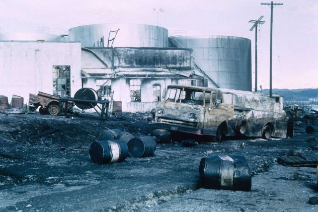 Alaska 1964 Good Friday earthquake and tsunami damage. Picture