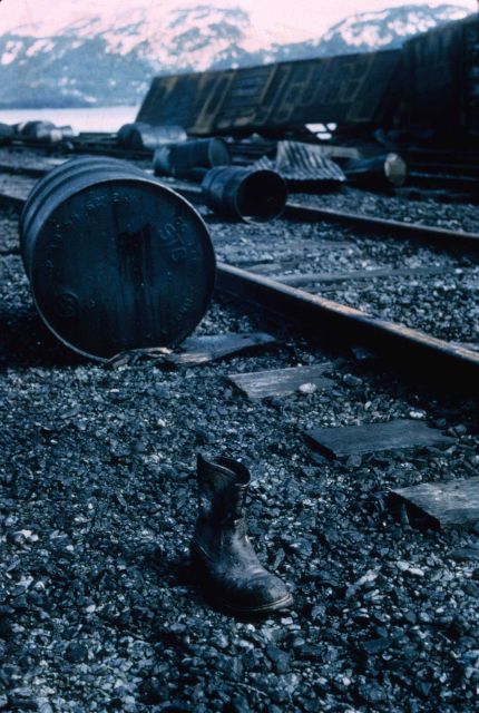 Alaska 1964 Good Friday earthquake and tsunami damage. Picture