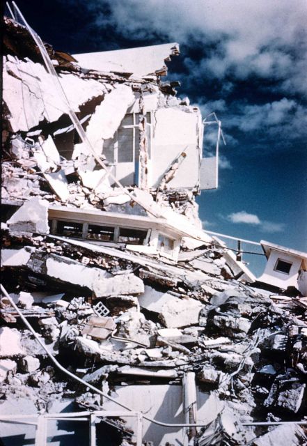 Unidentified earthquake damage image. Picture