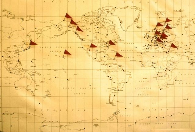 Geomagnetic observatories that were putting hourly values in machine-readable form prior to the International Geophysical Year. Picture