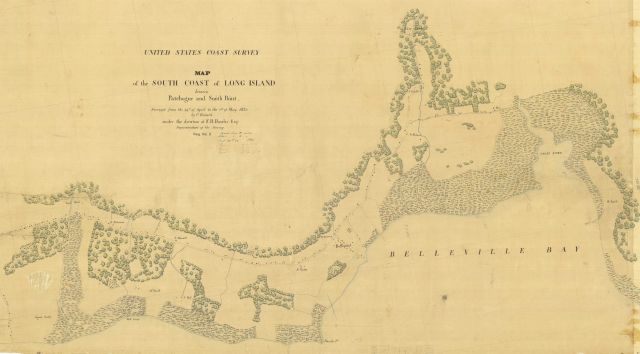 Topographic sheet between Patchogue and Smith Point, Long Island, by Charles Renard Picture