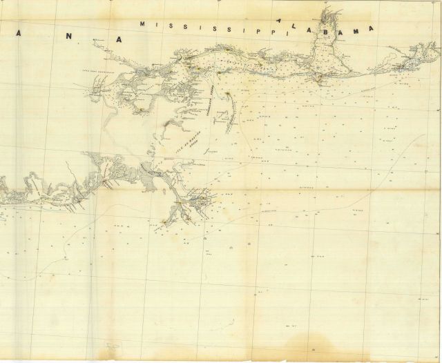 Reconnaissance map of the Coast of Louisiana, Alabama, and Florida from Isle Derniere to Pensacola. Picture