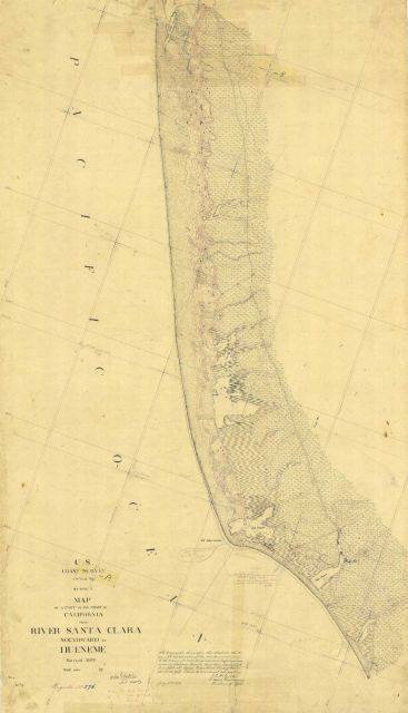 Survey of California coast from Santa Clara River to Hueneme by Sub-Assistant W.M Picture