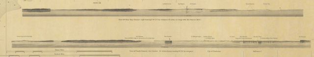 Two views of the entrance to Charleston Harbor including Fort Sumter Picture
