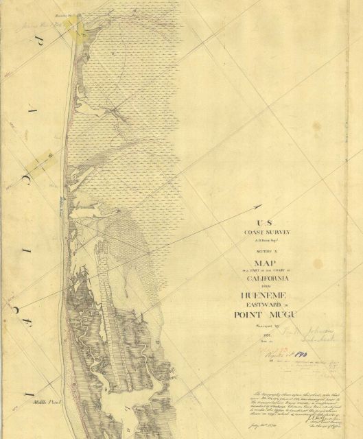 Map of a Part of the Coast of California from Hueneme eastward to Point Mugu Picture