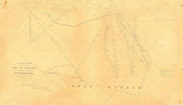 Deep Sea Soundings Showing the Approaches to the Coast of South Carolina Picture