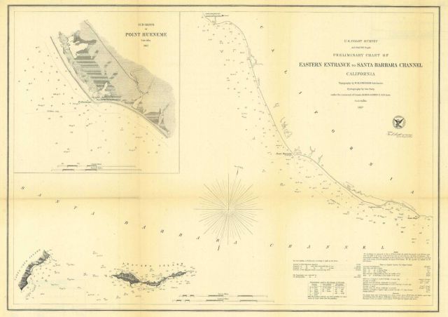 Preliminary Chart of Eastern Entrance to Santa Barbara Channel Picture