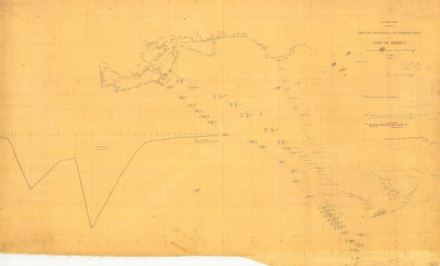 Hydrographic Survey H-599 of Deep Sea Soundings & Temperatures in the Gulf of Mexico Picture