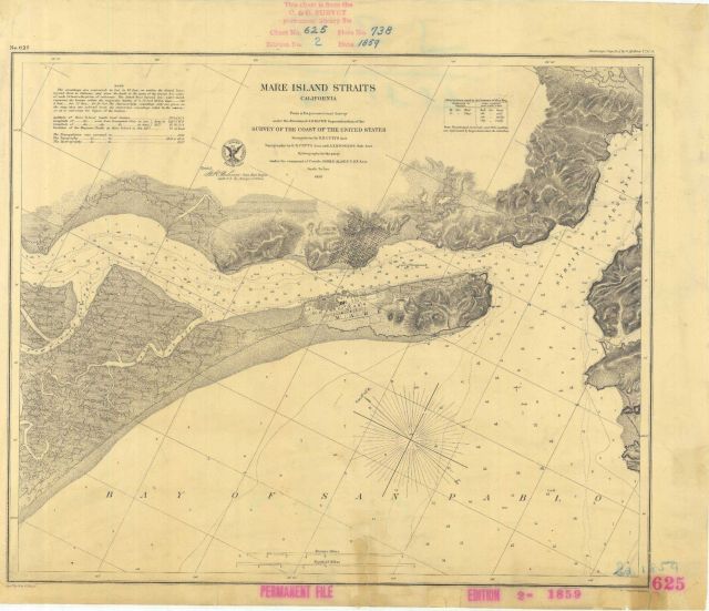 Chart of Mare Island Straits, California Picture