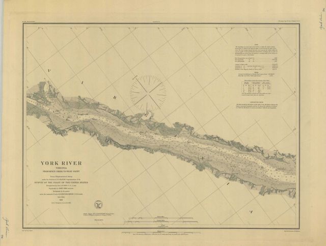 York River Virginia 1857 from King's Creek to West Point Picture