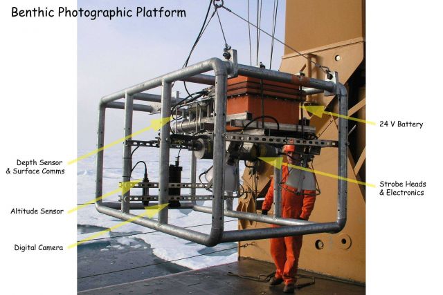 The Photographic Platform was one of three tools send down to explore the pockmarks on the ocean floor Picture