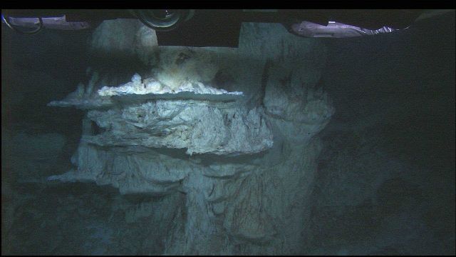 IMAX flange on the top of the Poseidon carbonate pinnacle Picture
