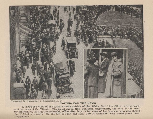 Waiting for the news of the TITANIC disaster In: Marshall, Logan 1912 Picture