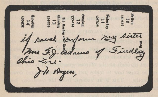 A note from a gambler, J Picture