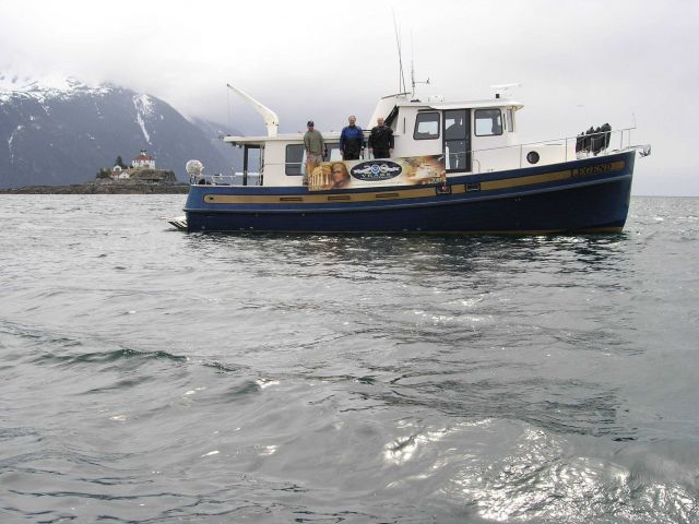 The survey vessel LEGEND used to explore the remains of the S.S Picture