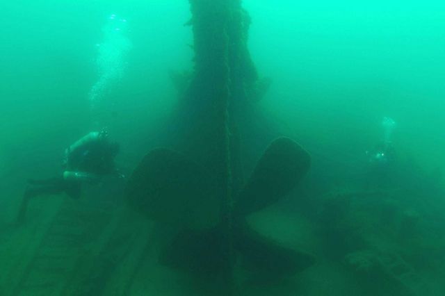 The wreck of the steamer MONTANA. Picture