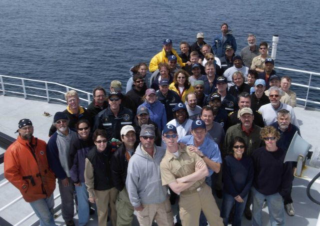 TITANIC 2004 exploration team on the NOAA Ship RONALD H Picture