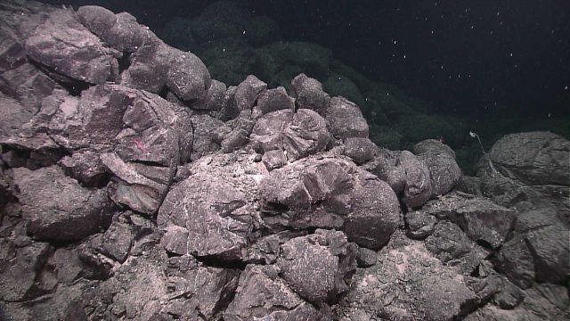 Hydrothermally altered and shattered pillow lavas Picture