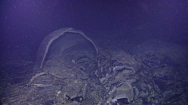 An open lava tube Picture