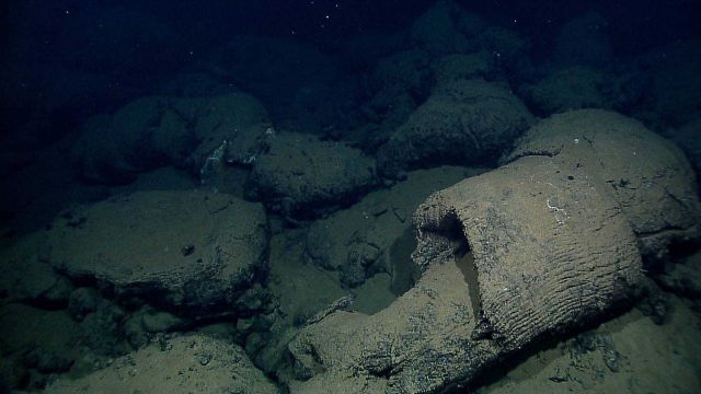An open lava tube Picture