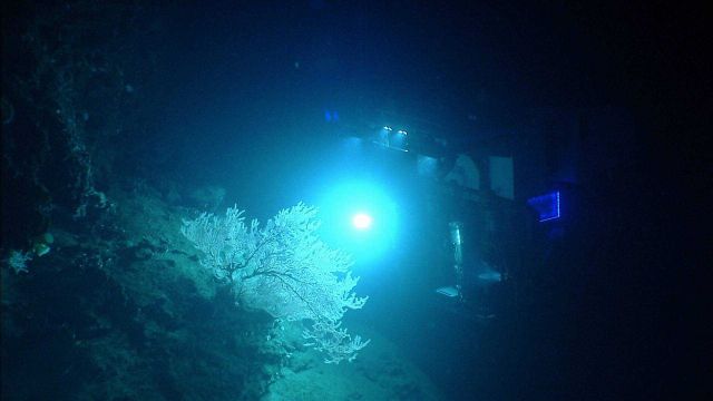 Deep Discoverer ROV as seen from Seirios. Picture