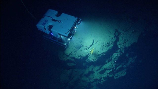 Deep Discoverer ROV as seen from Seirios. Picture