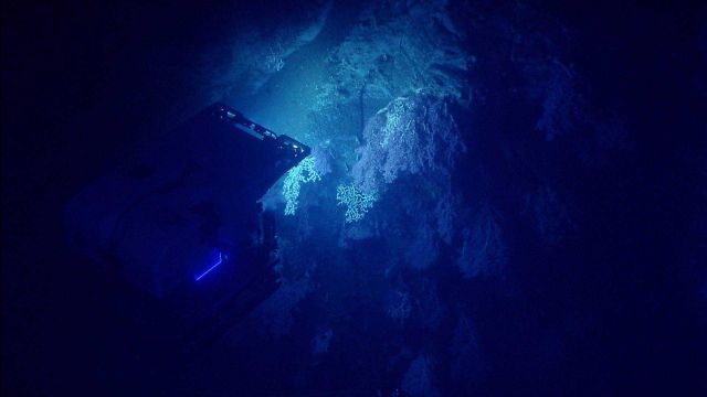 Deep Discoverer ROV as seen from Seirios. Picture