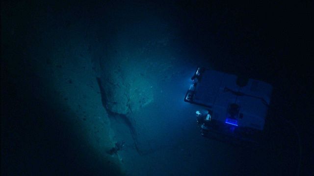 Deep Discoverer ROV as seen from Seirios. Picture